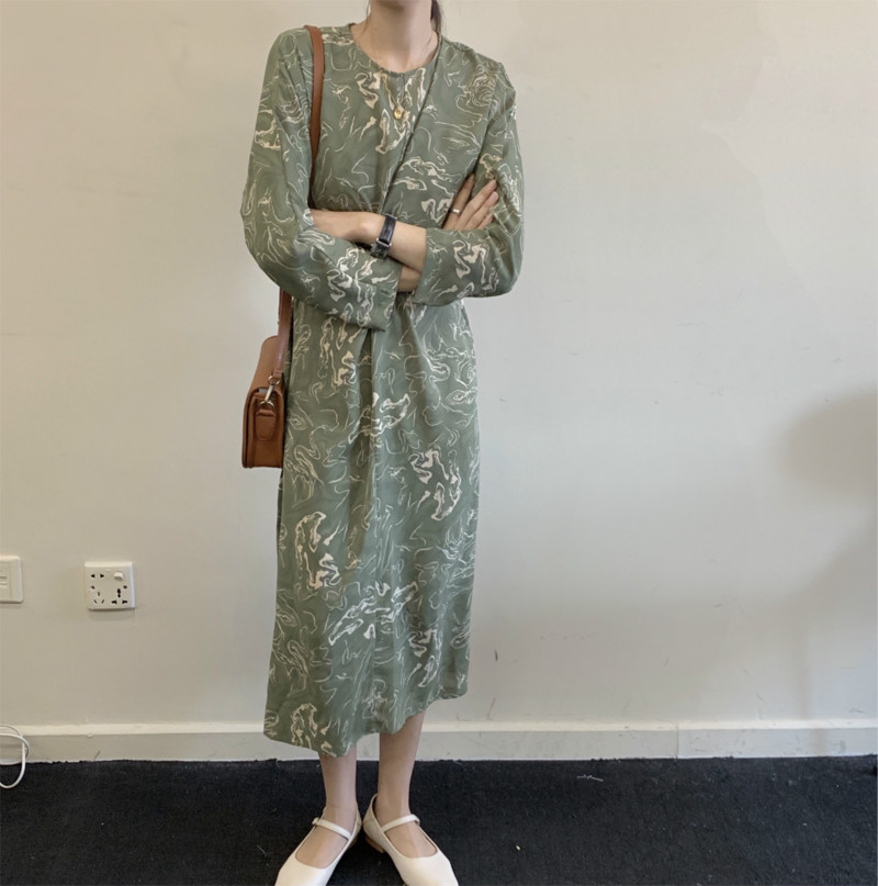 Đầm Hoa Phong Cách Retro Hàn Quốc Xinh Xắn Cho Nữ | BigBuy360 - bigbuy360.vn