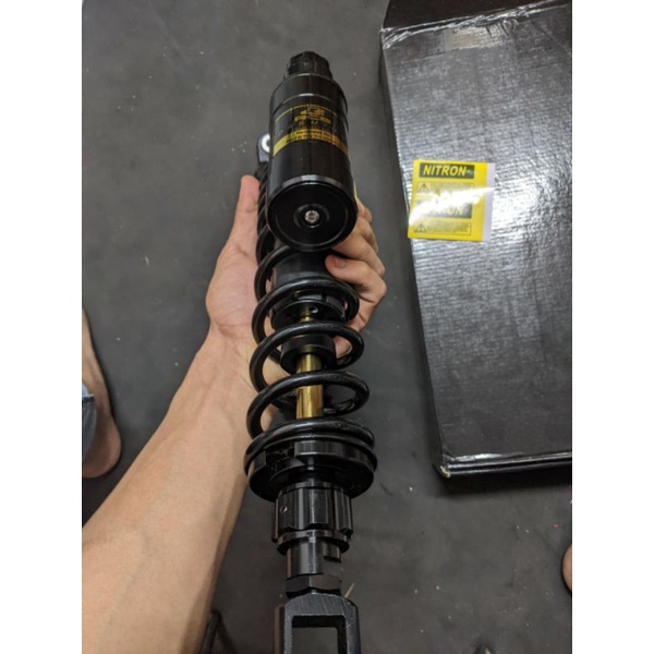 Phuộc RCB NITRON bình dầu full đen ty vàng dành riêng cho SHVN 38cm