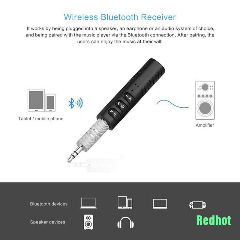 Thiết bị thu âm thanh Bluetooth không dây mini 3.5mm nhỏ gọn tiện lợi