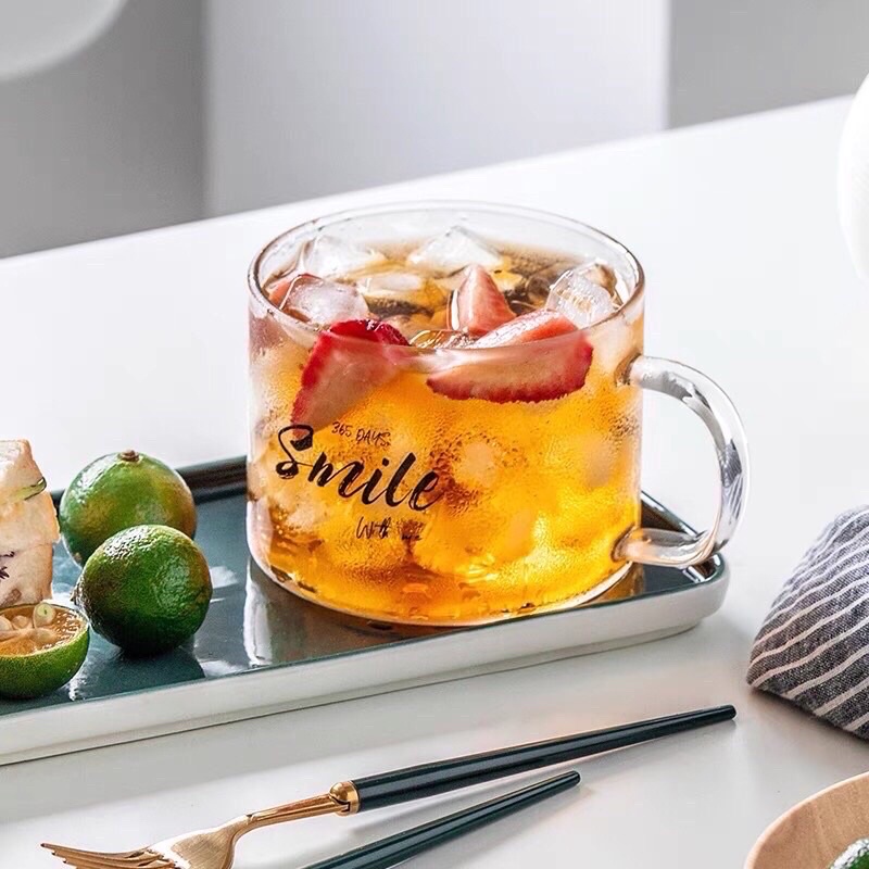 Ly thuỷ tinh vuông chịu nhiệt, cốc thủy tinh đẹp uống cafe