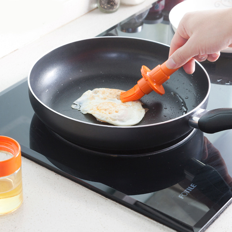 Lọ đựng dầu OSSAYI có cọ quét silicone chịu nhiệt tiện lợi dành cho nướng BBQ