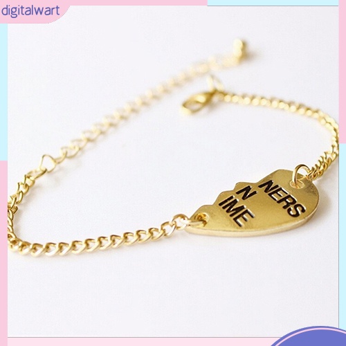 Set 2 Dây Đeo Tay Đôi Khắc Chữ Ý Nghĩa Dùng Làm Quà Tặng Bạn Thân