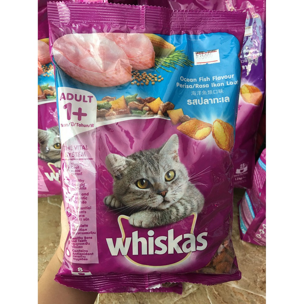 [Giao nhanh] Hạt Whiskas cho mèo gói 400g vị cá thu/cá biển/cá ngừ THƠM - NGON - GIÀU DINH DƯỠNG