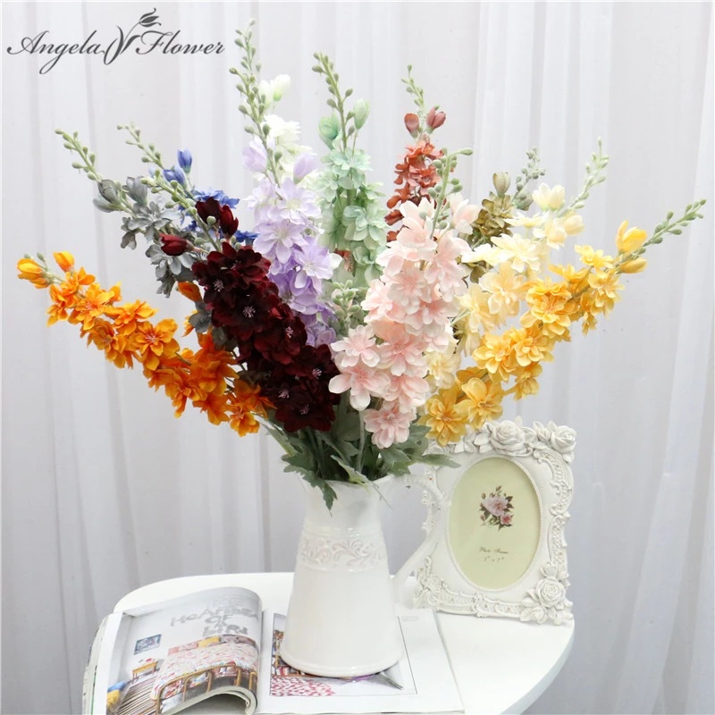 1 Bó Hoa Phong Lan Giả 85Cm Trang Trí Tiệc Cưới, Giáng Sinh