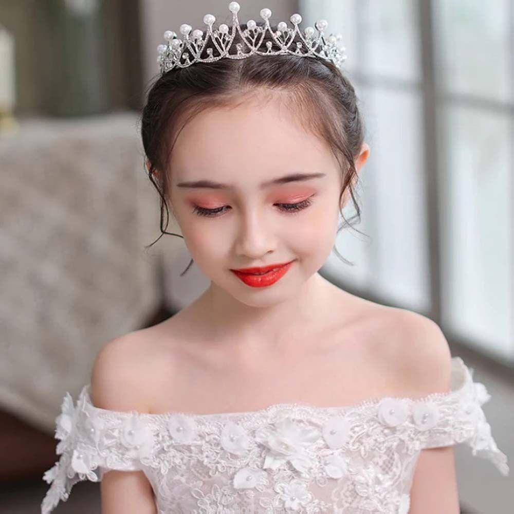 AROMA Vương Miện Hợp Kim Đính Đá Xinh Xắn Cho Cô Dâu