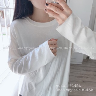 Áo pull trắng oversize Quảng Châu cao cấp SALE OFF