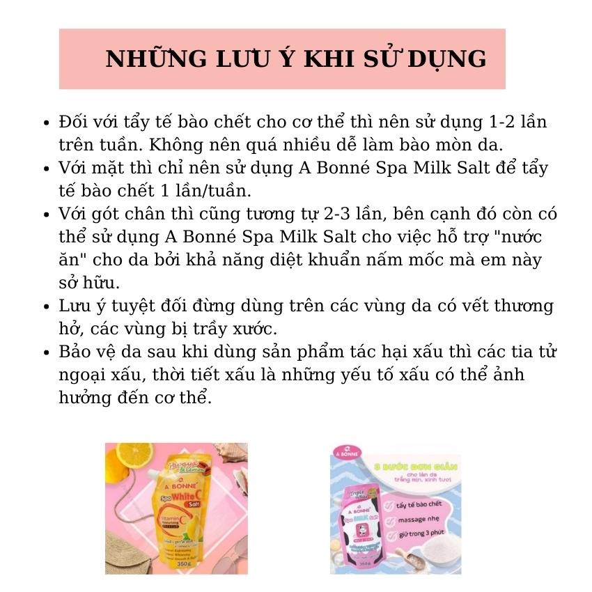 Muối tắm sữa bò tẩy tế bào chết ABonne Spa Milk Salt 350g Thai Lan | BigBuy360 - bigbuy360.vn