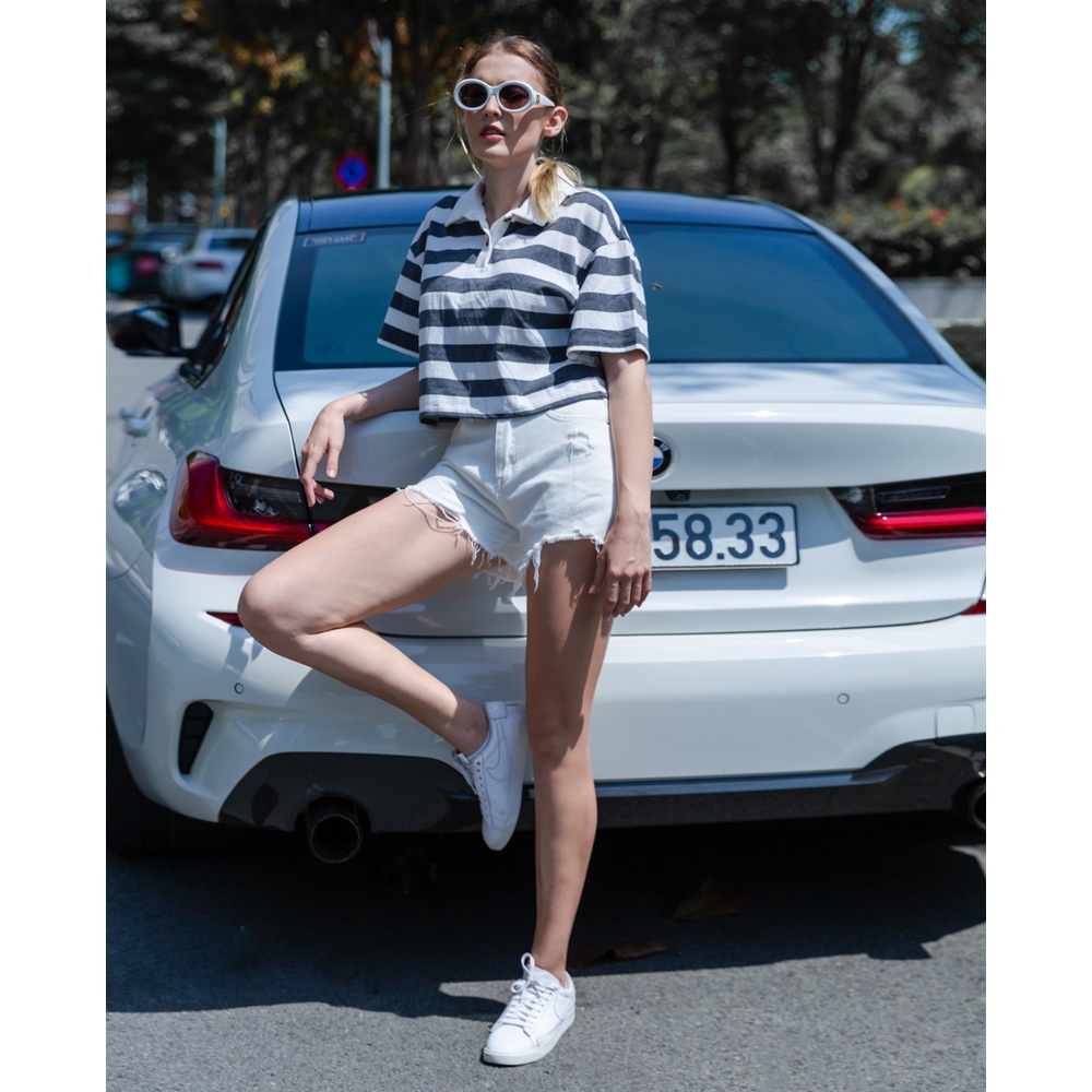 Áo thun nữ croptop tay ngắn J-P Fashion 10207219