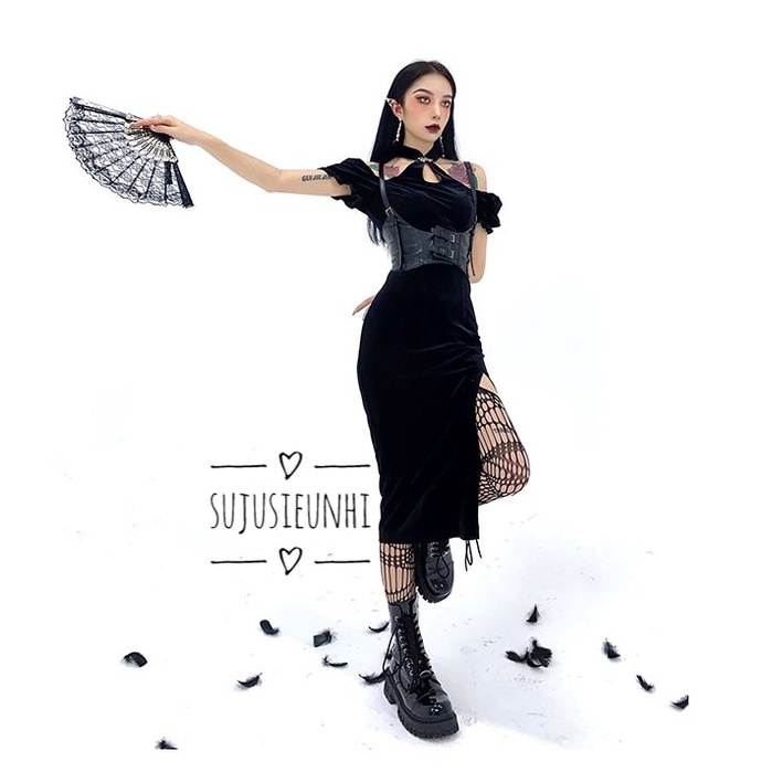(Có video)3 màu- Quạt ren xòe họa tiết hoa cầm tay tua rua phong cách lolita, phụ kiện chụp ảnh cosplay cổ trang