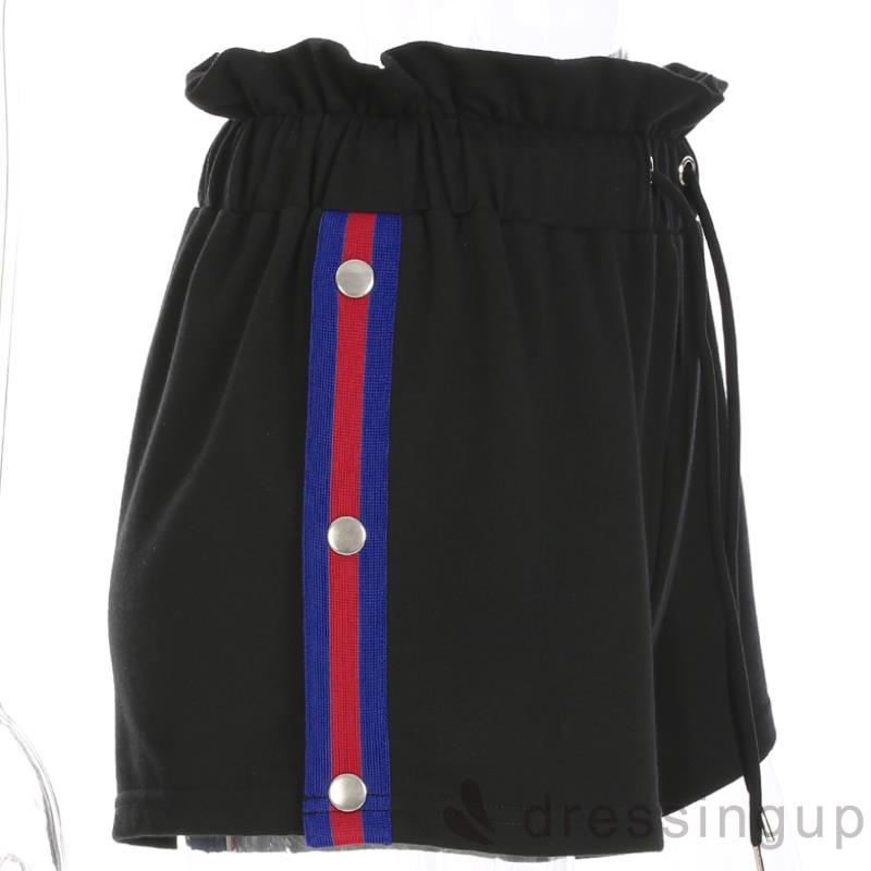 Quần Short Nữ Lưng Cao Cột Dây Năng Động