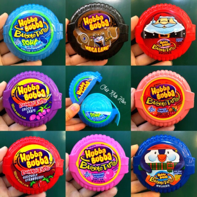[ ĐỦ MÀU ] Kẹo Gum Cuộn Hubba Bubba Mỹ