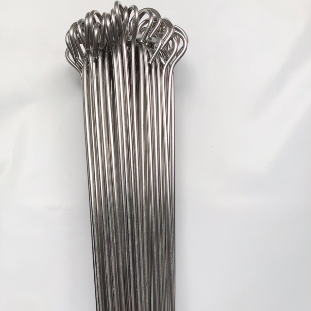 BỘ 10 QUE XIÊN NƯỚNG THỊT INOX 30CM - MITUHOME- DÙNG TRONG BẾP NƯỚNG THAN HOA