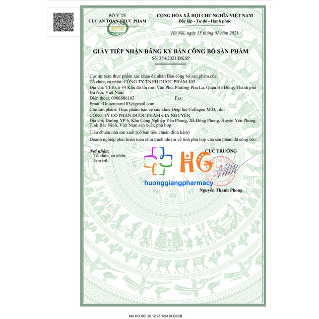 DIỆP LỤC COLLAGEN - Giúp làm sáng da, đẹp da,giảm nguy cơ lão hóa da, hạn chế sạm da (Hộp 20 gói)