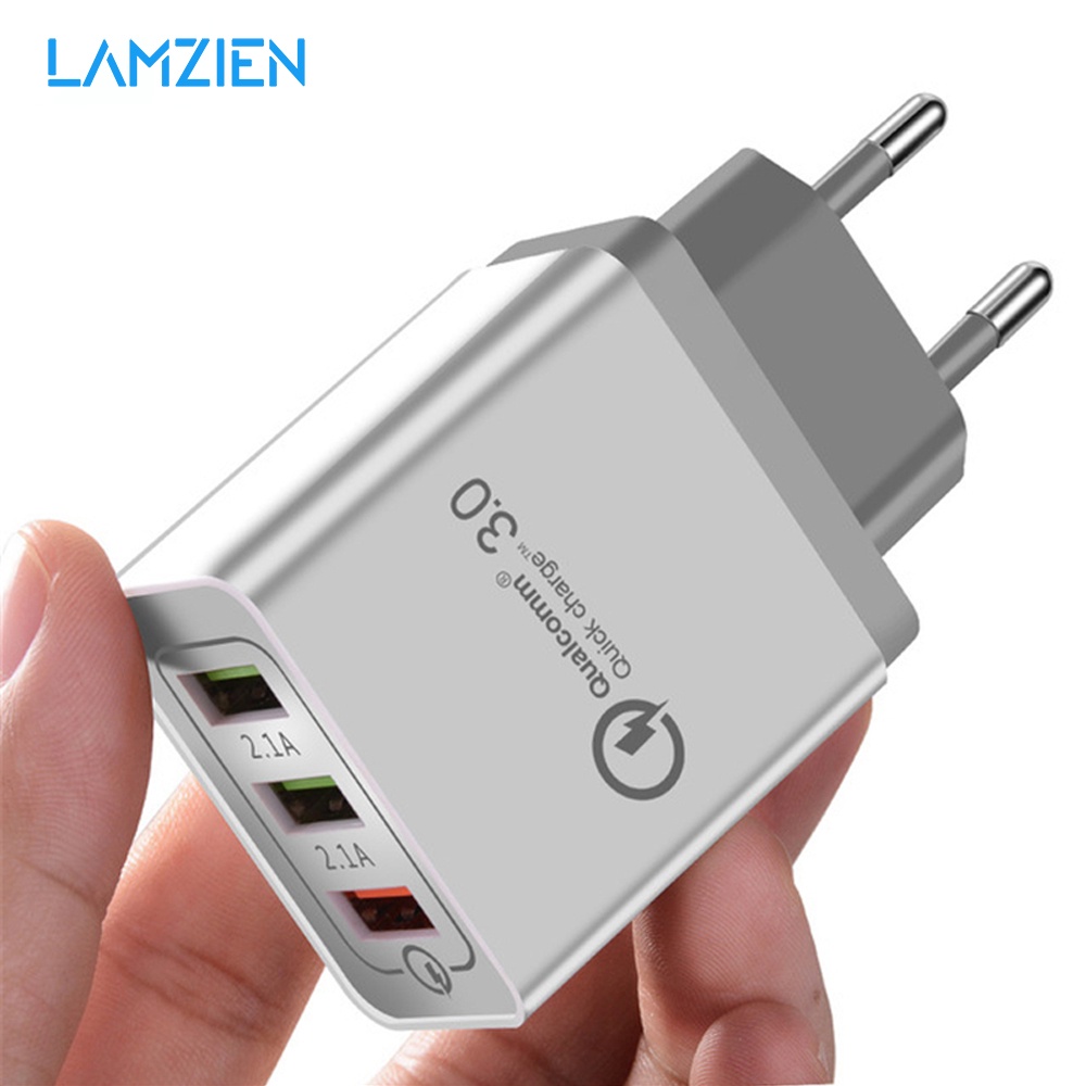 Củ Sạc Nhanh Qc3.0 Usb 3.0 30w Cho Điện Thoại Android Lamzien