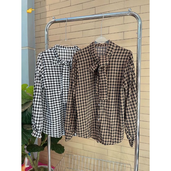 ÁO SƠ MI VOAN CỘT NƠ ( KÈM ẢNH THẬT)