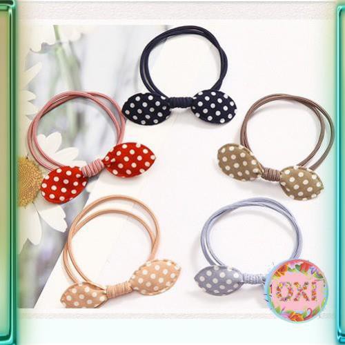 [Combo 5 dây] Cột tóc nơ xinh - Dây cột tóc co giãn, phụ kiện tóc nữ đẹp C13