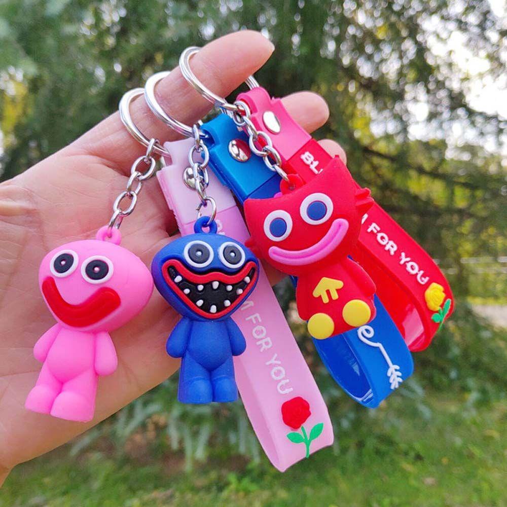 Móc Khóa Hình Búp Bê Wuggy Xúc Xích Xanh Dương Dễ Thương
