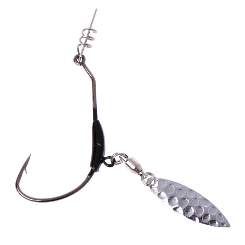 Mồi câu cá giả bằng kim loại gắn móc câu tiện dụng