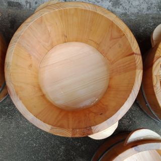 Chậu ngâm chân gỗ thông k hạt