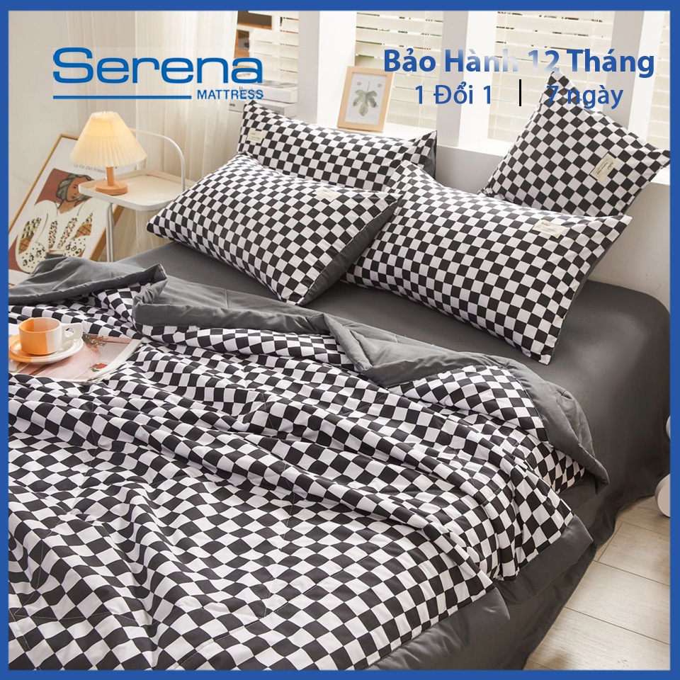 Bộ Ga Giường 5 Món Tici SERENA Chăn Ga Gối Đệm Drap Trải Giường Cao Cấp Set Chăn Ga Gối - Hệ Thống Nệm