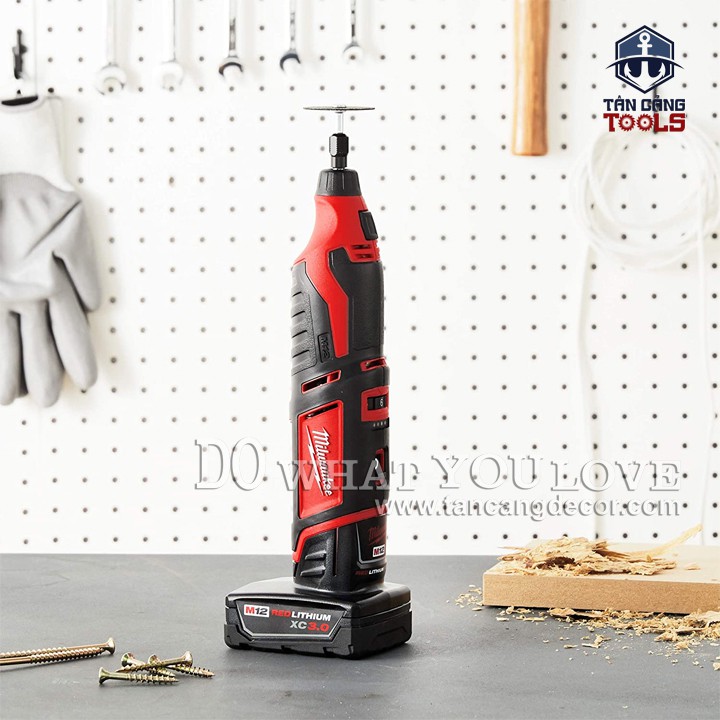 Máy Mài Thẳng, Mài Khuôn Dùng Pin Milwaukee C12RT-0