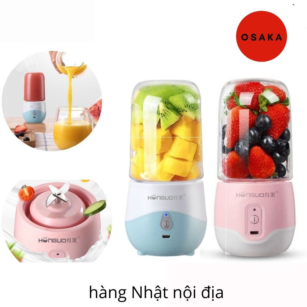 Máy Xay Mini Cầm Tay Hugo 6 Lưỡi Inox Không Gỉ Xay Đá, Xay Sinh Tố Cực Nhuyễn