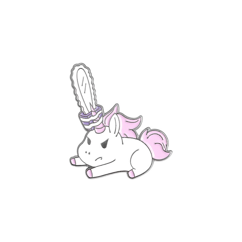 Trâm cài áo QIHE JEWELRY phối hình kỳ lân tùy chọn kiểu dáng