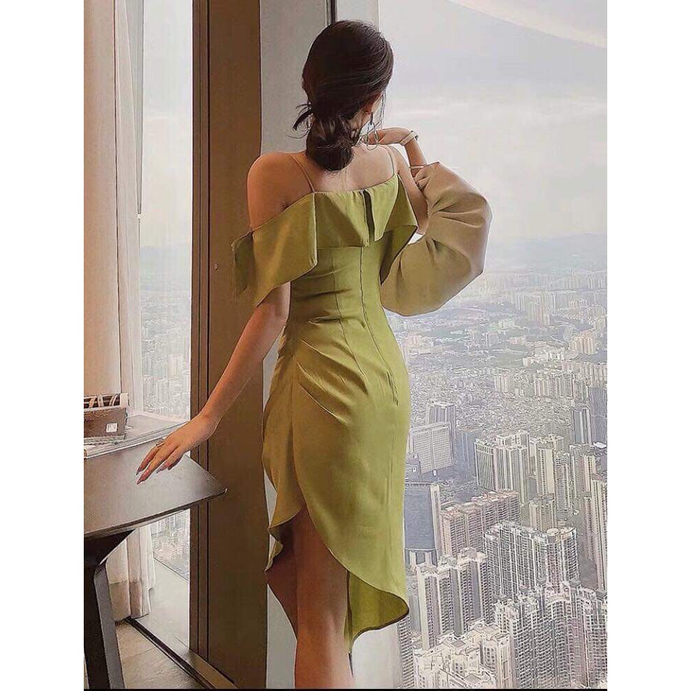 Váy Đầm 2 Dây Bèo Ngực Chất Đũi Mịn Sang Trọng Đẹp Sexy Thời Trang Công Sở Dạo Phố Dự Tiệc Hàng Cao Cấp | BigBuy360 - bigbuy360.vn