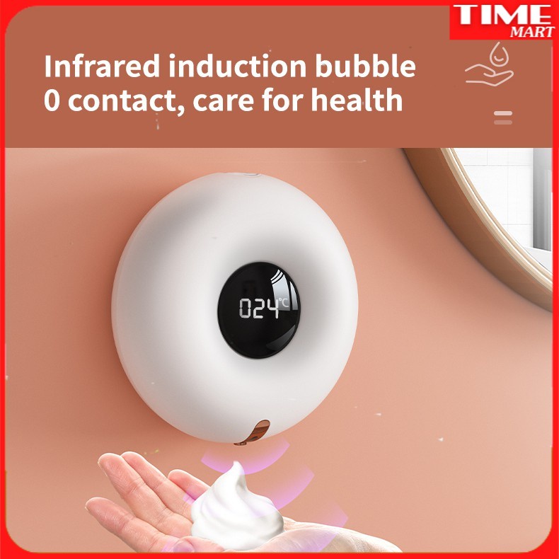 [CHÍNH HÃNG] Máy rửa tay cảm biến tự động Xiaomi 3Life hình bánh Donut 300ml . Cảm biến hồng ngoại không cần chạm tay