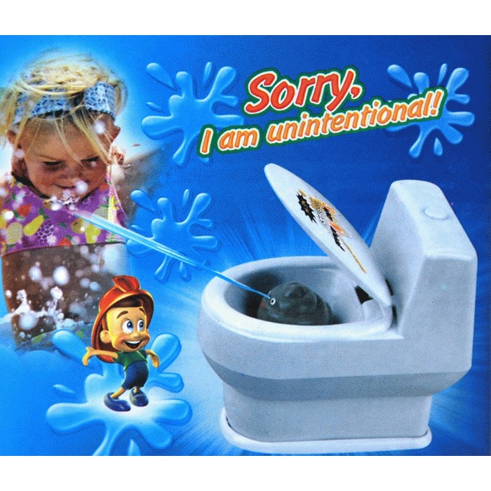 Đồ chơi phun nước hình bồn cầu/toilet/hố xí độc đáo dành cho trẻ em và người lớn dùng để chơi khăm troll bạn bè