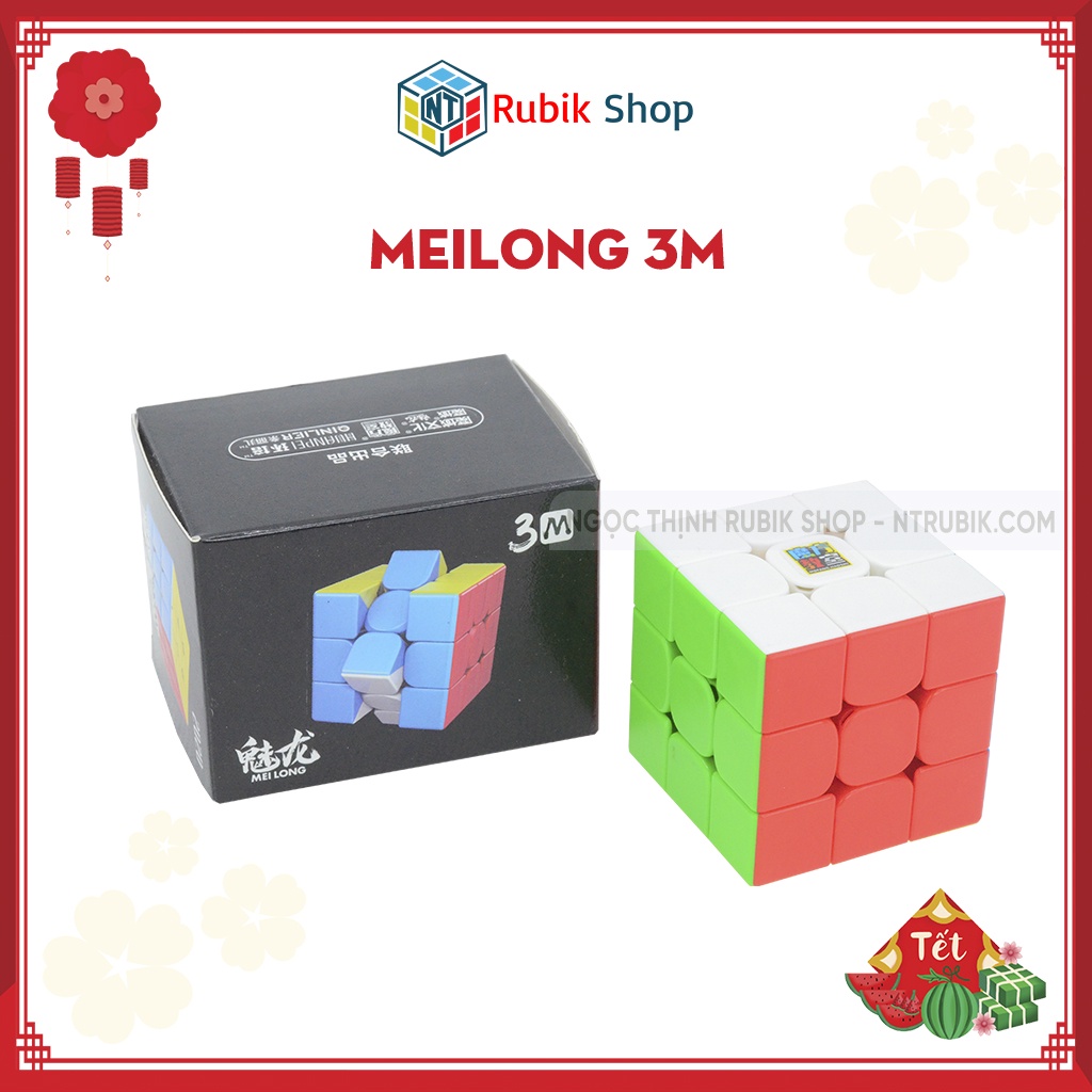 Rubik 3x3x3 Moyu Meilong 3M Stickerless (Hãng mod nam châm)