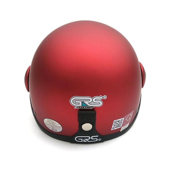 Mũ bảo hiểm nửa đầu có kính GRS A33k màu đỏ đô bảo hành 12 tháng chính hãng Shop Mũ 192