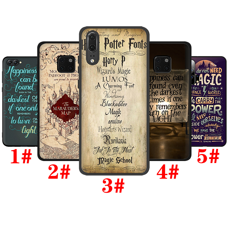Ốp Lưng Silicone Mềm In Hình Harry Potter Cho Huawei Nova 2i 2 Lite 3 3i 4 4e 5 5i 5t 7 Se