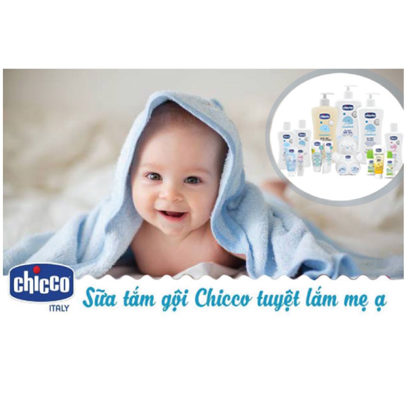 Sữa tắm gội Chicco chiết xuất yến mạch 500ml (CHUẨN NỘI ĐỊA Ý)