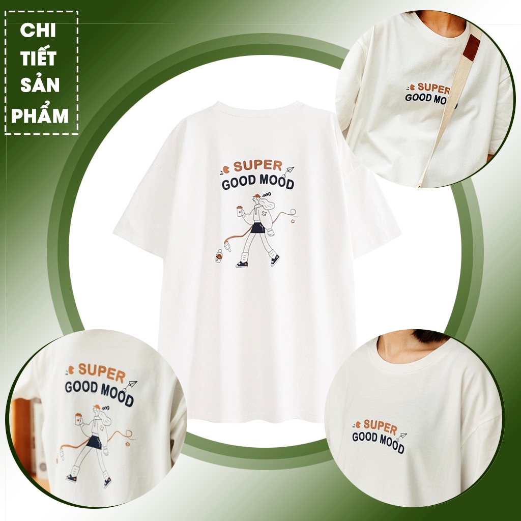 Áo Thun Unisex Nam Nữ Tay Lỡ Chất Cotton Cổ Tròn Ao Phông  Form Rộng Nữ Cao Cấp In Chữ Trẻ Trung Năng Động