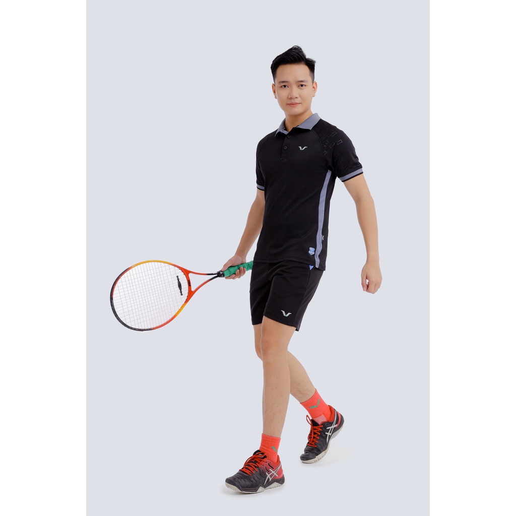 ÁO THUN NAM CỔ BẺ TENNIS, CẦU LÔNG CHÍNH HÃNG VINAAUTHENTIC - AVP08