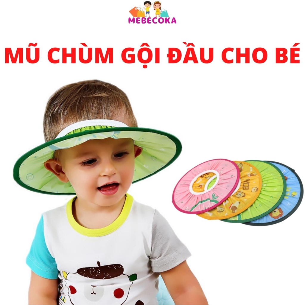Mũ gội đầu chắn nước bảo vệ tai và mắt cho bé trai bé gái từ 6M đến 10 tuổi HÀNG SIÊU ĐẸP