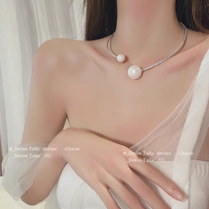 Vòng Cổ Đính Đá Phong Cách Hàn Quốc Tiểu Thư Đi Chơi Dự Tiệc Siêu Sang Mainia Shop