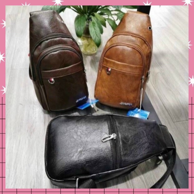 Túi Đeo Chéo Nam , Túi Đeo Nghực Nam Da Trơn