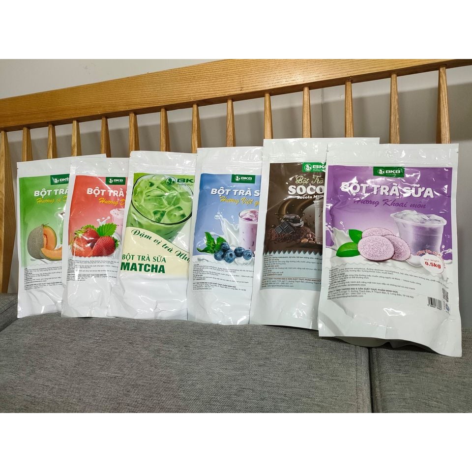 Bột trà sữa pha sẵn BKB 500gram các vị