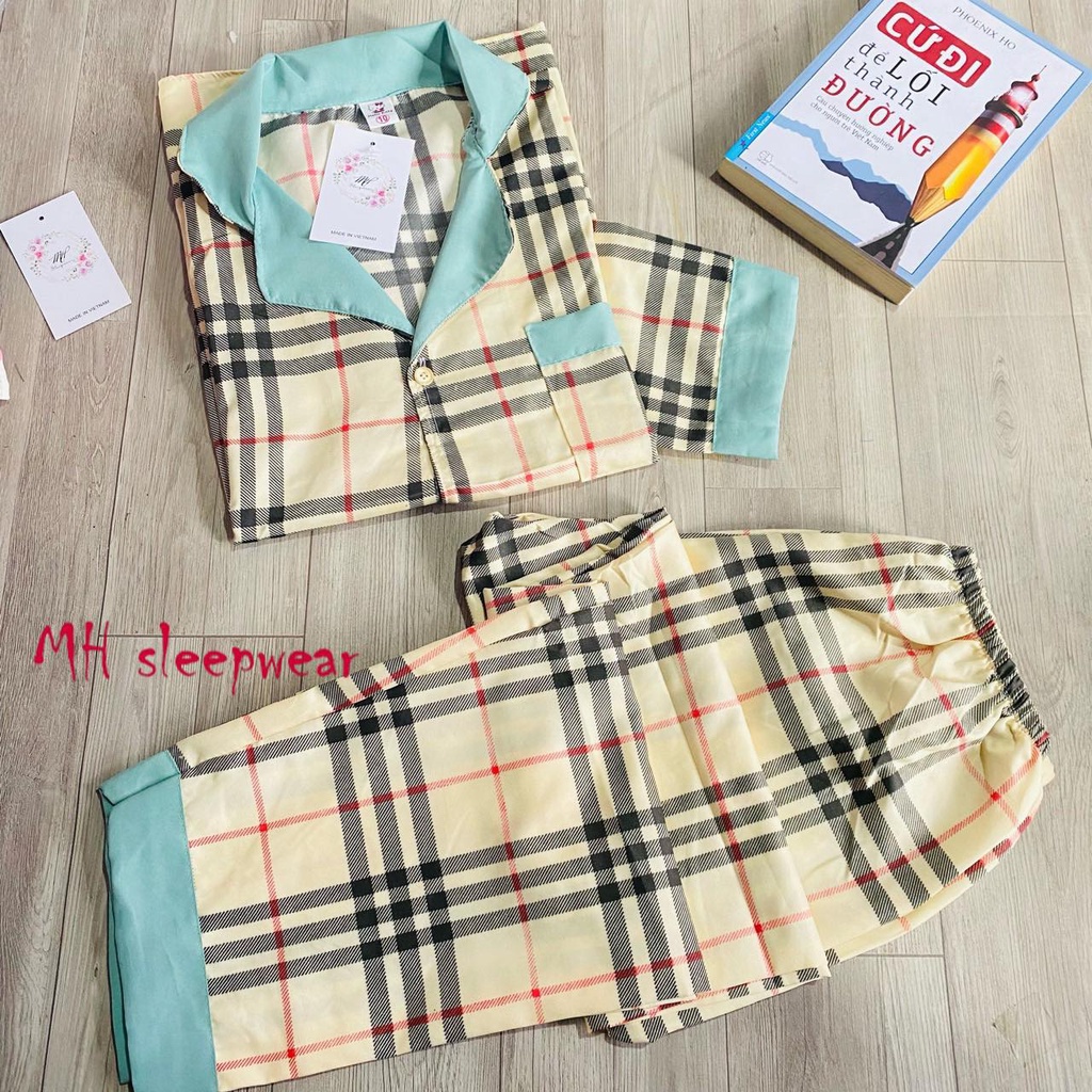 Đồ bộ pijama tay dài quần dài Kate size&lt;60kg