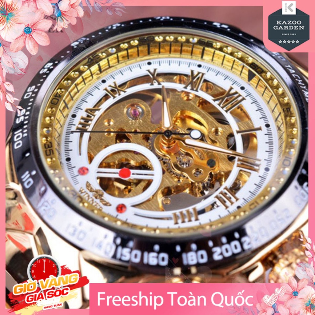 Đồng Hồ Nam Cơ Lộ Máy Dây Thép Thời Trang Winner