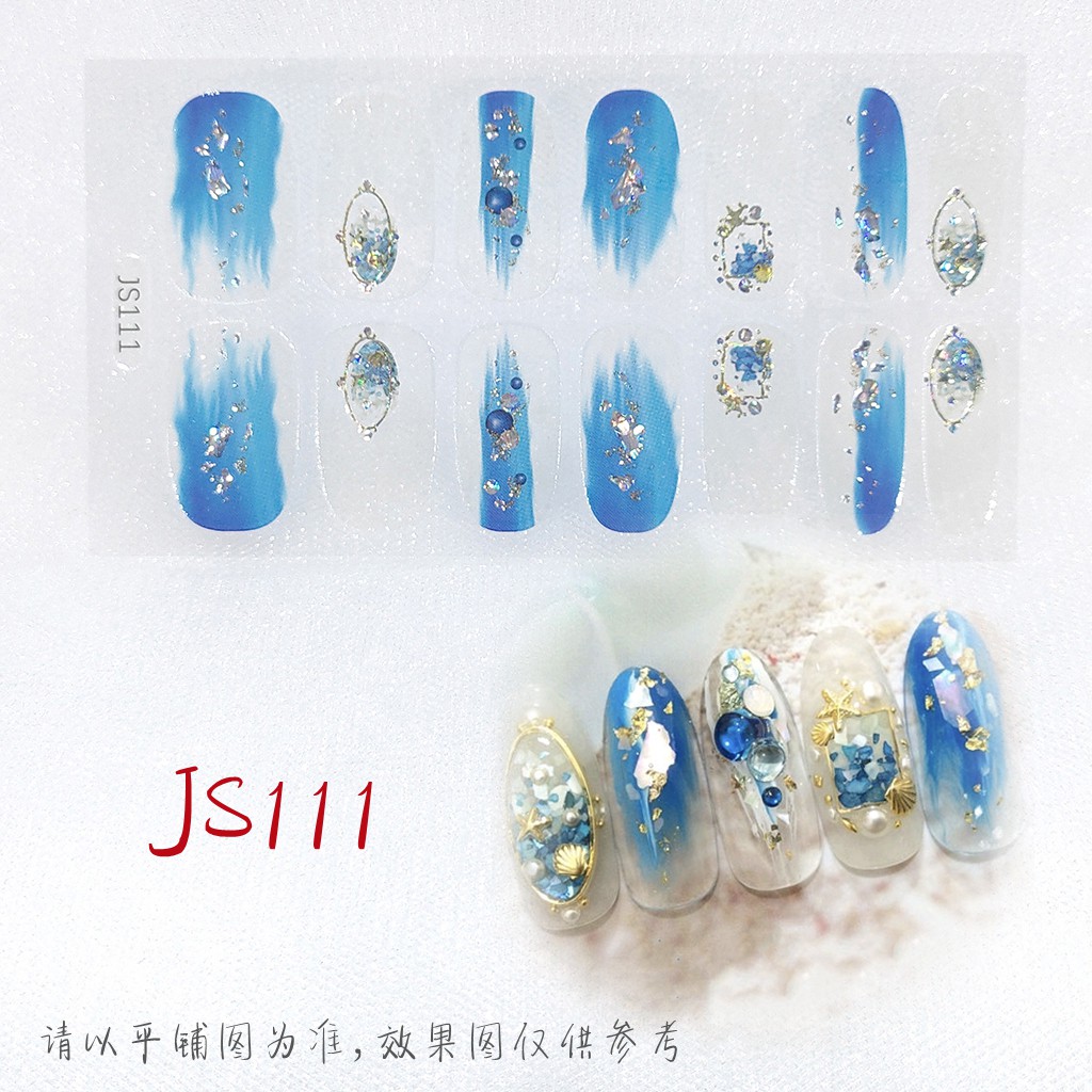 [Hàng mới về] Bộ 14 Miếng Dán Trang Trí Móng Tay Không Độc Hại Js101-Js150