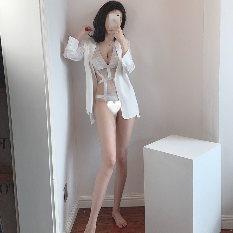 [ORDER] Set bodysuit cực gợi cảm màu trắng hàng cao cấp | BigBuy360 - bigbuy360.vn