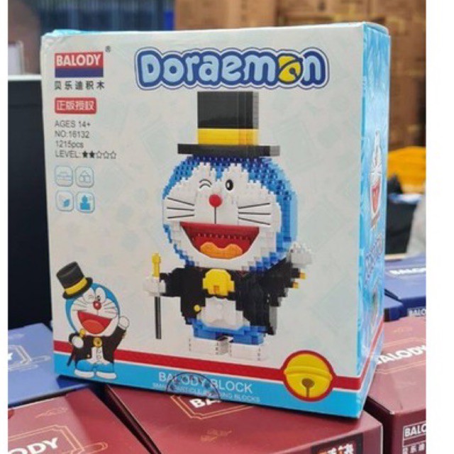 Bộ đồ chơi lắp ghép hình chú mèo máy Doraemon