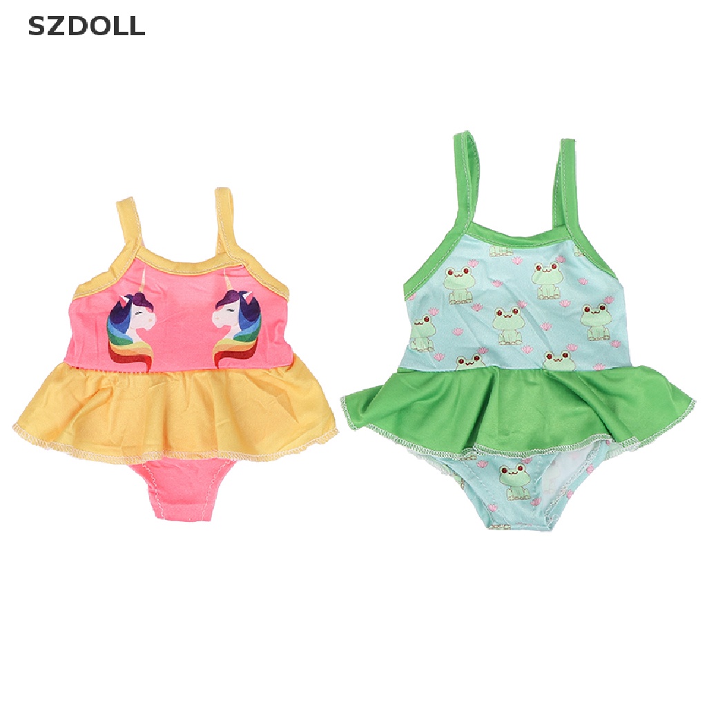 Doll Clothes Flower Swimsuit Clothes For 43cm Baby 18 Inch Doll Accessories  DOM