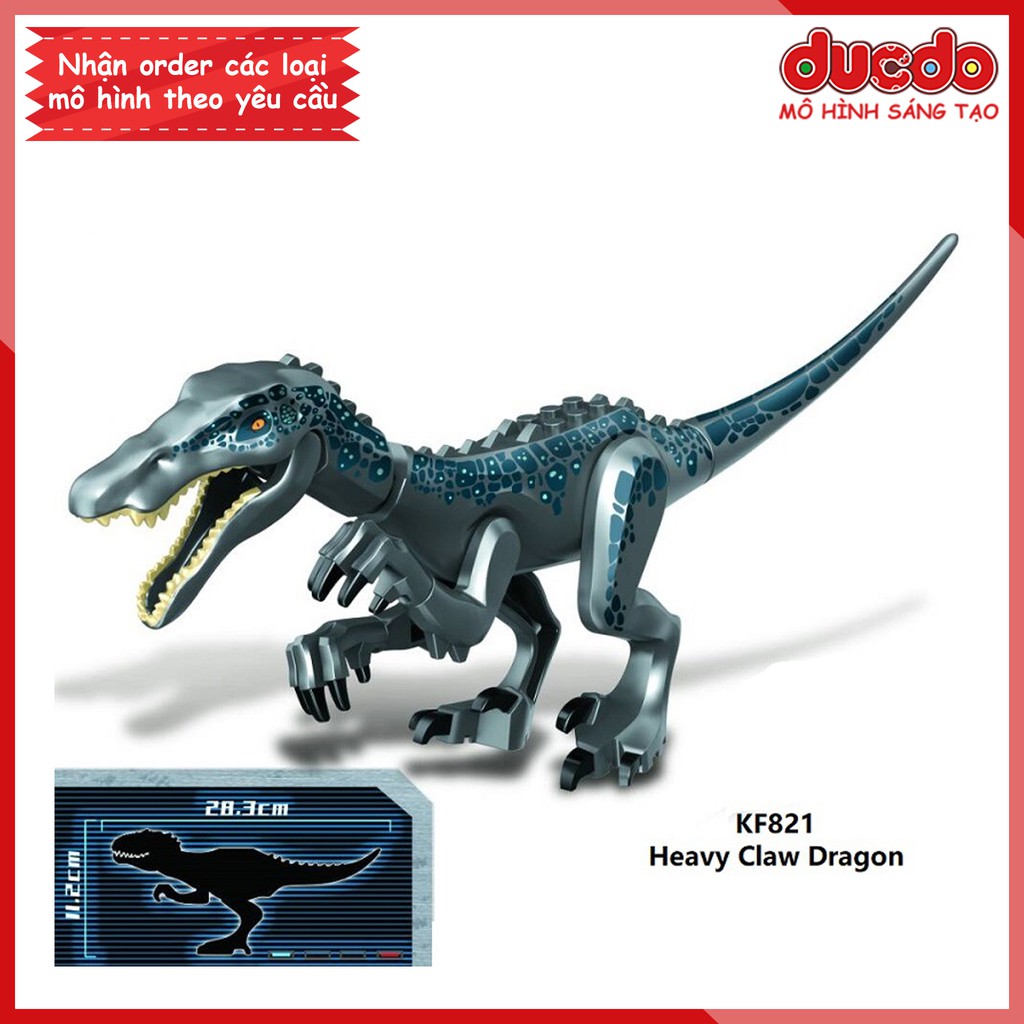 Siêu khủng long sát thủ Baryonyx trong Jurassic World - Đồ chơi Lắp ghép Minifigues Mini Mô hình KF821