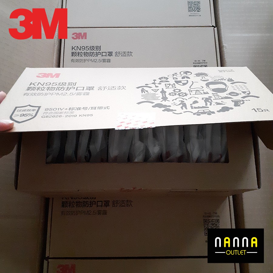 [CHÍNH HÃNG] Khẩu trang 3M 9501V+ quai đeo tai | BigBuy360 - bigbuy360.vn