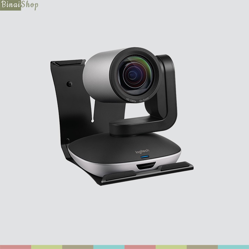 Logitech PTZ Pro 2 - Webcam Hội Thảo Trực Tuyến Chất Lượng Cao, Full HD 1080p, Zoom 10x, Điều Khiển Từ Xa