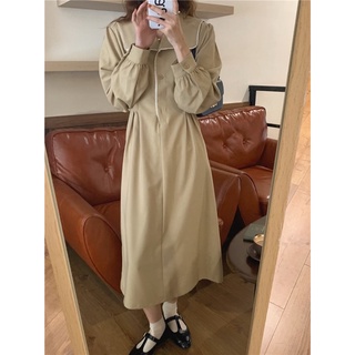 Váy dáng dài cổ bẻ style Hàn Quốc V3